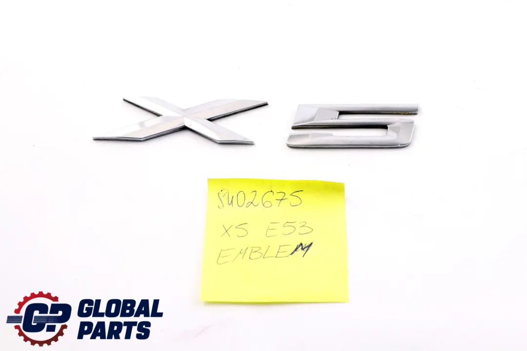 Boot Trunk Lid Adhered Lettering Emblem Logo to BMW X5 Series E53 E70 Rear with Part number 8402675 BMW X5 Series E53 E70 Rear Boot Trunk Lid Adhered Lettering Emblem Logo - SKU 8402675 - Part number 8402675