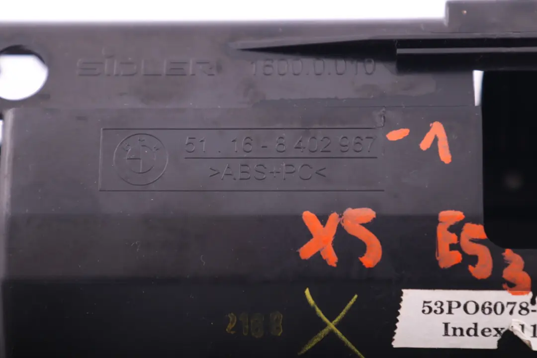 BMW X5 er E53 Aschenbecher Einsatz Mittenkonsole vorne 8402280 - SKU 8402967-1 - Teilenummer 8402967