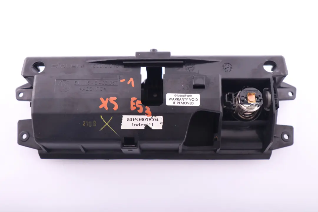 BMW X5 er E53 Aschenbecher Einsatz Mittenkonsole vorne 8402280 - SKU 8402967-1 - Teilenummer 8402967