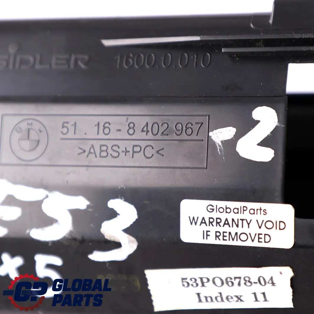 Dashboard Centre Console Ashtray Ash Tray Wood Light Poplar to BMW X5 E53 with Part number 8402967 BMW X5 E53 Dashboard Centre Console Ashtray Ash Tray Wood Light Poplar - SKU 8402967-2 - Part number 8402967