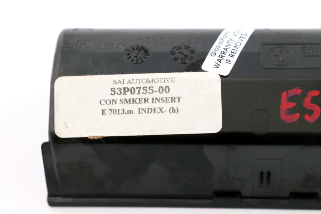 Utilizzo Posacenere Alloggio Accendino Centrale Frontale BMW X5 E53 - SKU 8402967 - Numero di parte 51168402967