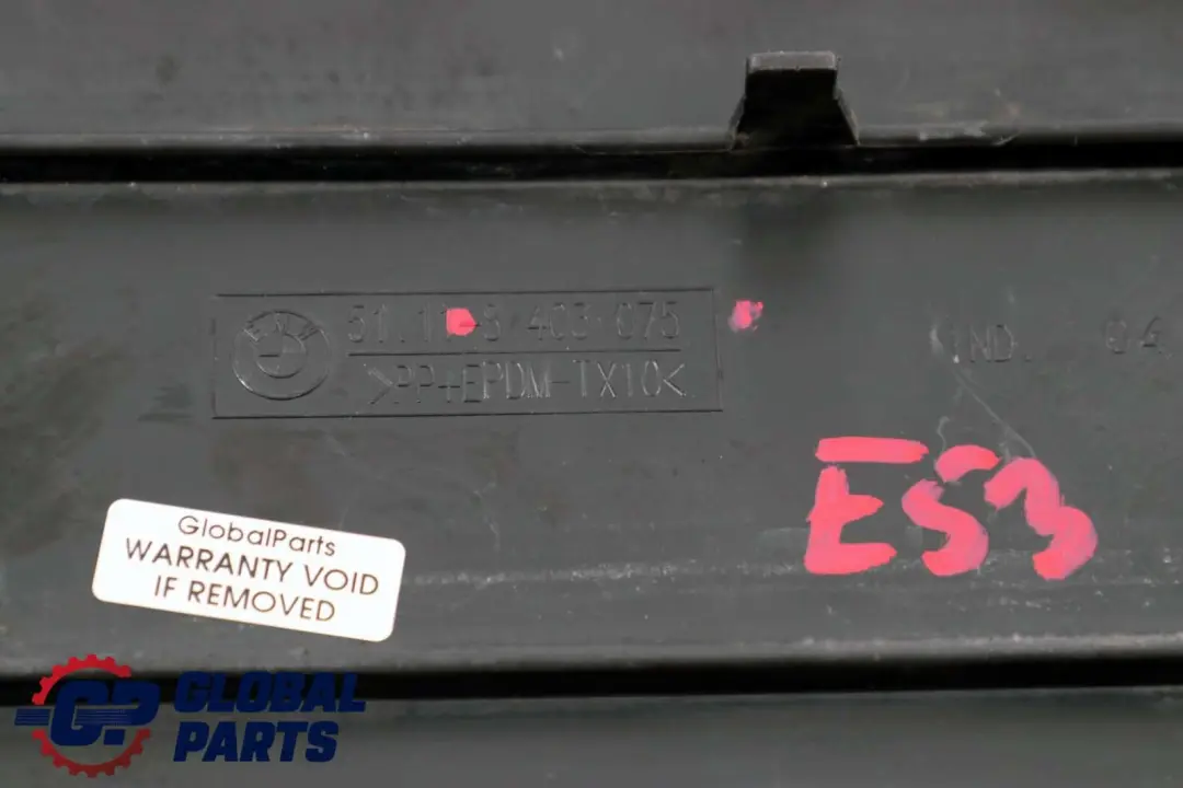 BMW X5 Series E53 Licence Plate Holder Base 5111 - SKU 8403075 - Part number 51118403075