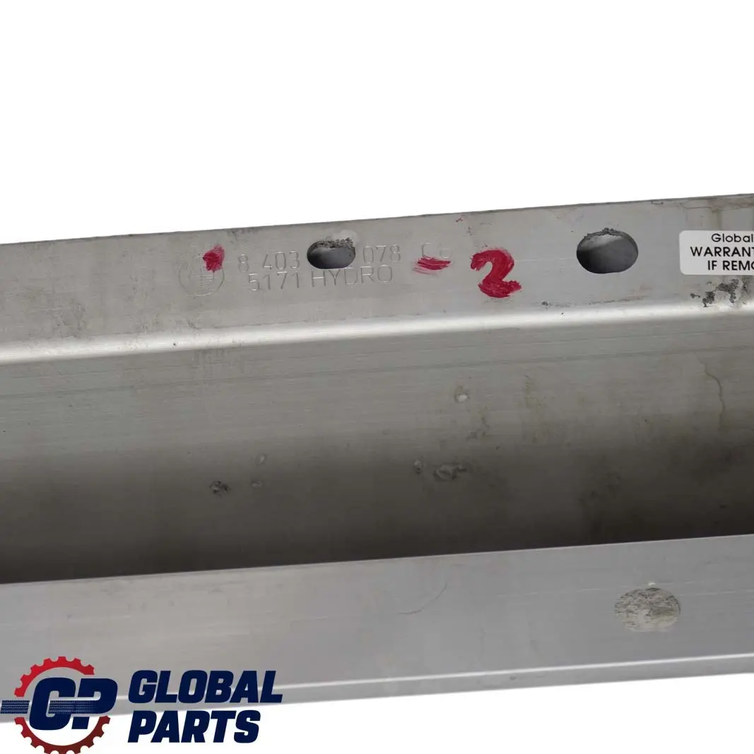 BMW X5 er E53 Aluminium Seite Schritt Blende Trittbrett Rechts - SKU 8403078-2 - Teilenummer 8403078