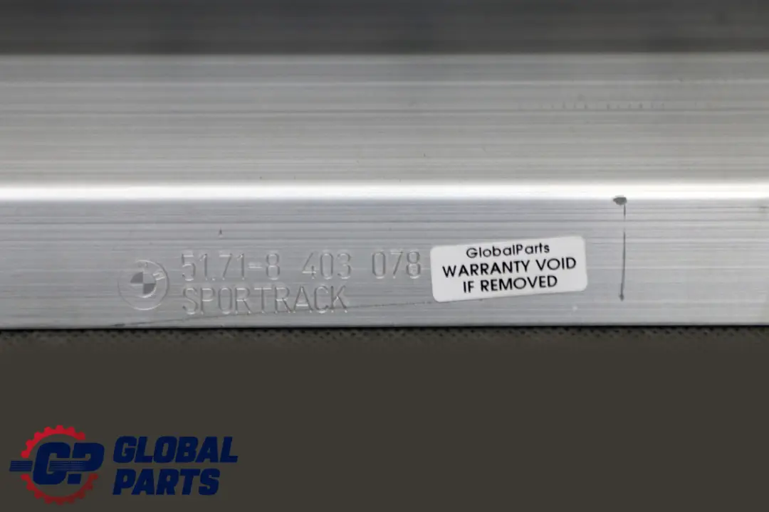BMW X5 E53 Marchepieds Aluminium Plaques Repose-Pieds Droite - SKU 8403078 - Numéro de pièce 51718403078