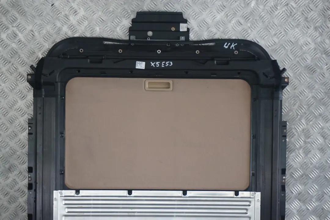 Sun Roof Sliding Roof Frame Complete Sunroof Glass Beige to BMW X5 E53 with Part number 8408062 BMW X5 E53 Sun Roof Sliding Roof Frame Complete Sunroof Glass Beige - SKU 8408062-1 - Part number 8408062