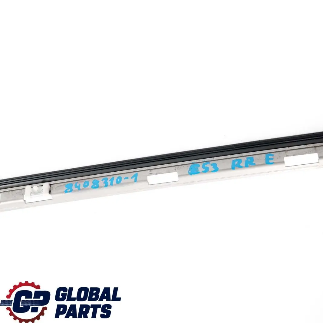 Right Door O/S Window Frame Cover Trim Titan to BMW X5 Series E53 Rear with Part number 8408310 BMW X5 Series E53 Rear Right Door O/S Window Frame Cover Trim Titan - SKU 8408310-1 - Part number 8408310