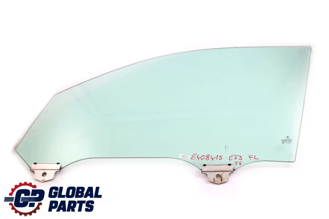Front Left Door Window Glass Green AS2 to BMW X5 Series E53 N/S with Part number 8408415 BMW X5 Series E53 N/S Front Left Door Window Glass Green AS2 - SKU 8408415 - Part number 8408415