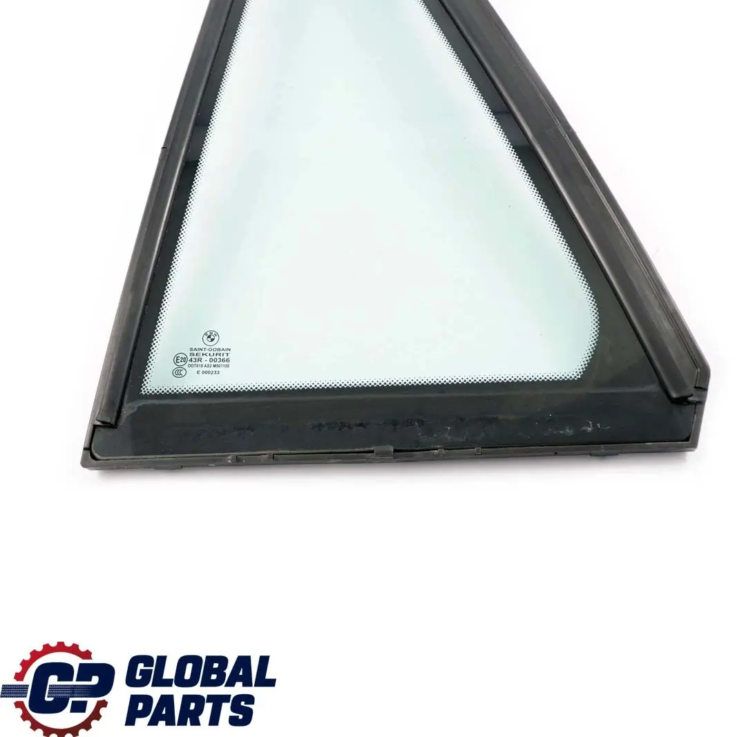Puerta Fija Ventana Vidrio Verde Trasero Izquierdo AS2 para BMW E53 con número de pieza 8408423 BMW E53 Puerta Fija Ventana Vidrio Verde Trasero Izquierdo AS2 - SKU 8408423 - Número de pieza 8408423