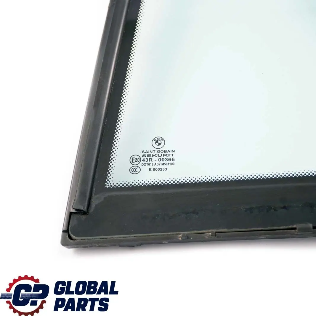 Puerta Fija Ventana Vidrio Verde Trasero Izquierdo AS2 para BMW E53 con número de pieza 8408423 BMW E53 Puerta Fija Ventana Vidrio Verde Trasero Izquierdo AS2 - SKU 8408423 - Número de pieza 8408423