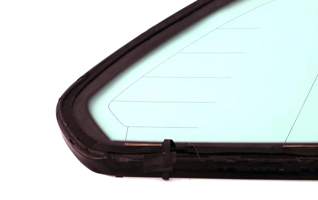 Green Side Window With Gasket Chrome Left N/S Rear Glass to BMW X5 Series E53 with Part number 8408443 BMW X5 Series E53 Green Side Window With Gasket Chrome Left N/S Rear Glass - SKU 8408443 - Part number 8408443