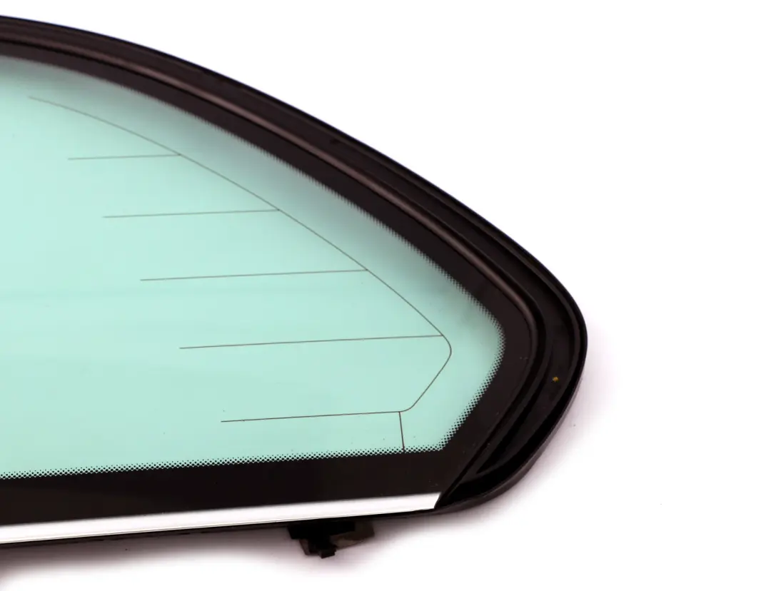 Green Side Window With Gasket Chrome Left N/S Rear Glass to BMW X5 Series E53 with Part number 8408443 BMW X5 Series E53 Green Side Window With Gasket Chrome Left N/S Rear Glass - SKU 8408443 - Part number 8408443