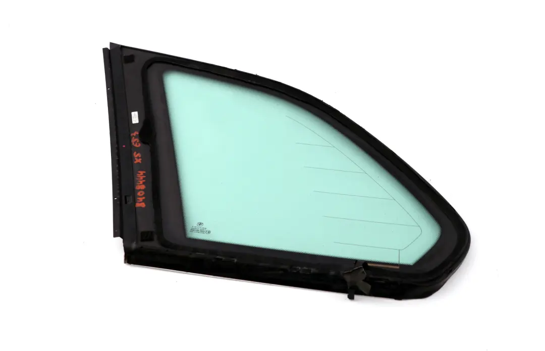 Green Side Window With Gasket Chrome Right O/S Rear Glass to BMW X5 Series E53 with Part number 8408444 BMW X5 Series E53 Green Side Window With Gasket Chrome Right O/S Rear Glass - SKU 8408444 - Part number 8408444