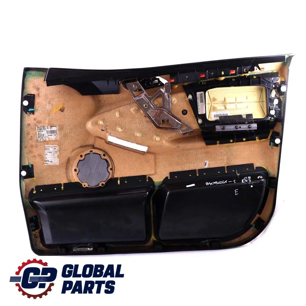 Leather Front Left N/S Door Card Trim Panel Interior to BMW X5 Series E53 1 Black with Part number 8408661 BMW X5 Series E53 1 Black Leather Front Left N/S Door Card Trim Panel Interior - SKU 8408661-1 - Part number 8408661