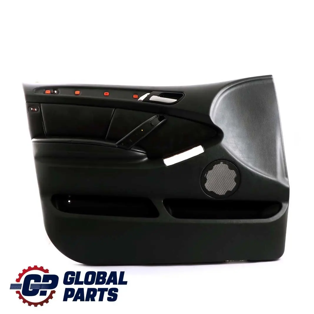 BMW X5 Series E53 1 Black Leather Front Left N/S Door Card Trim Panel Interior
