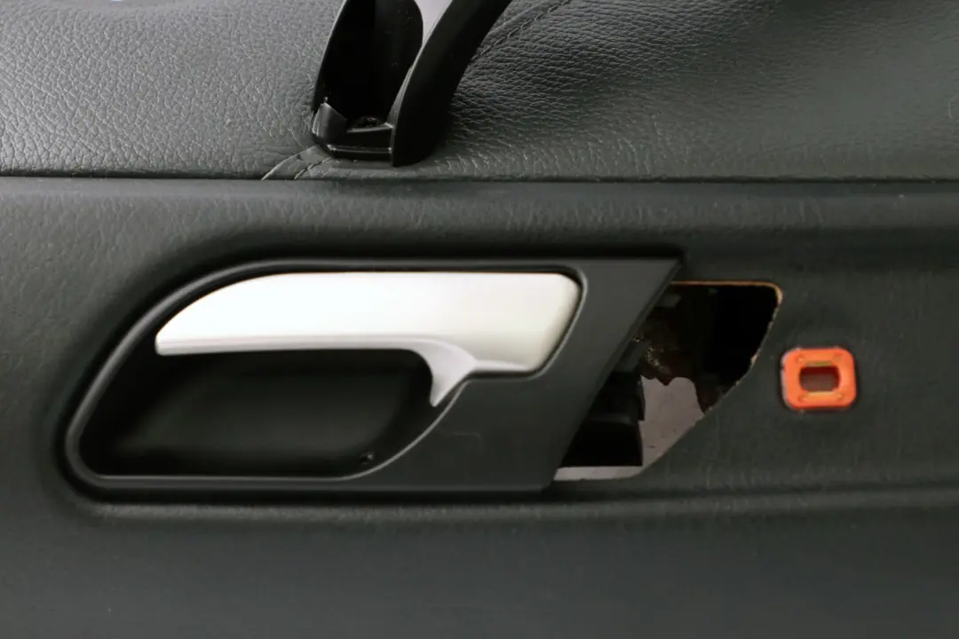 Leather Rear Left N/S Door Card Trim Panel Interior to BMW X5 Series E53 Black with Part number 8408663 BMW X5 Series E53 Black Leather Rear Left N/S Door Card Trim Panel Interior - SKU 8408663 - Part number 8408663