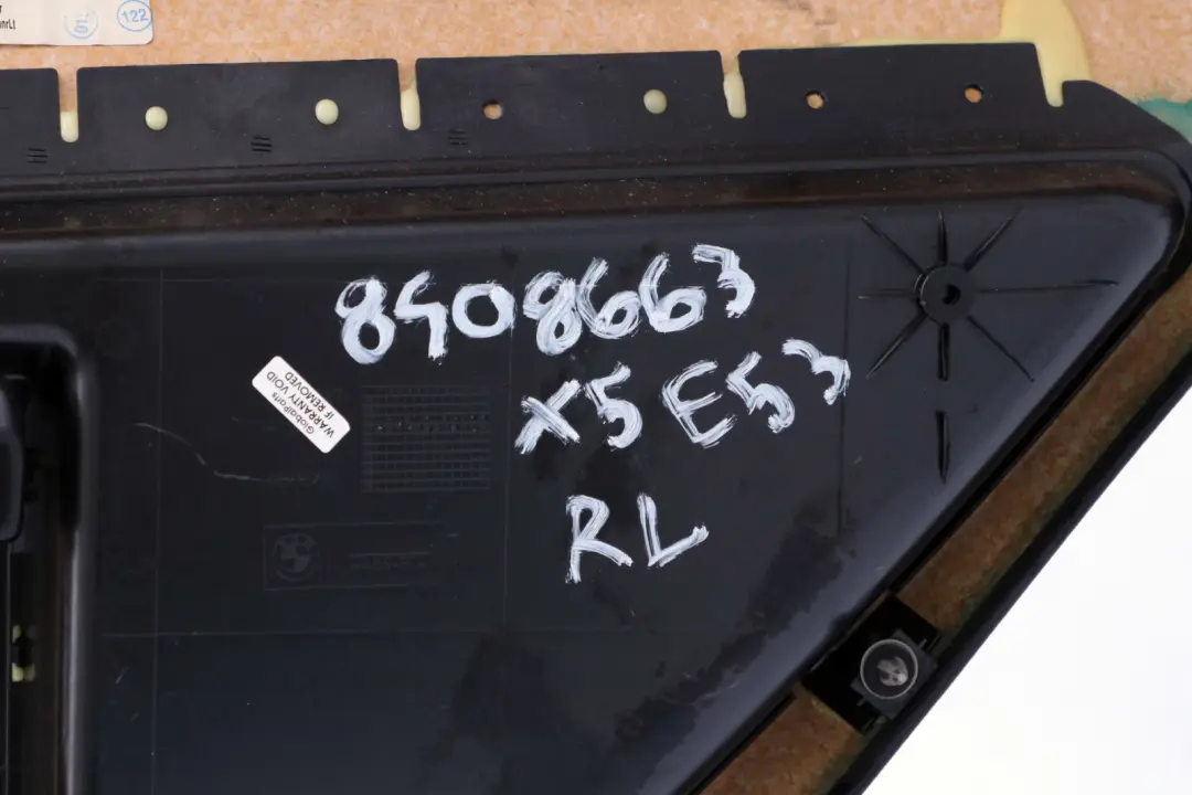 BMW E53 X5 Boczek tapicerka drzwi lewy tył skóra - SKU 8408663 - Numer Części 8408663