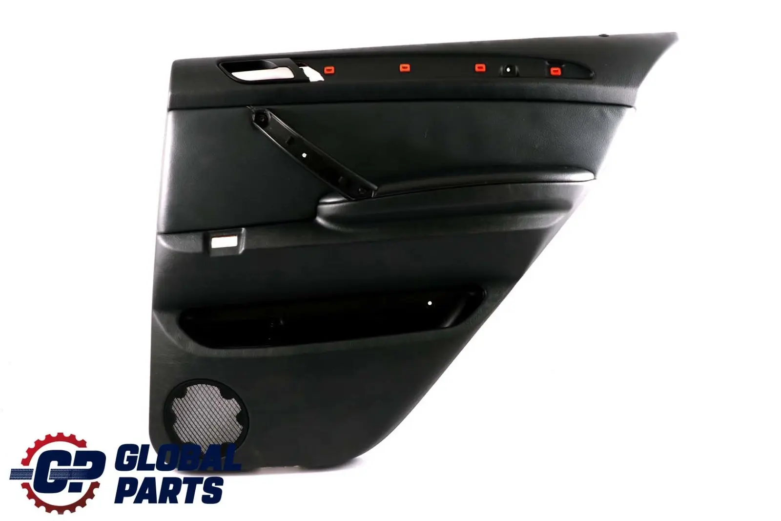 BMW X5 E53 Panneau de garniture de porte arriere droite en cuir noir 