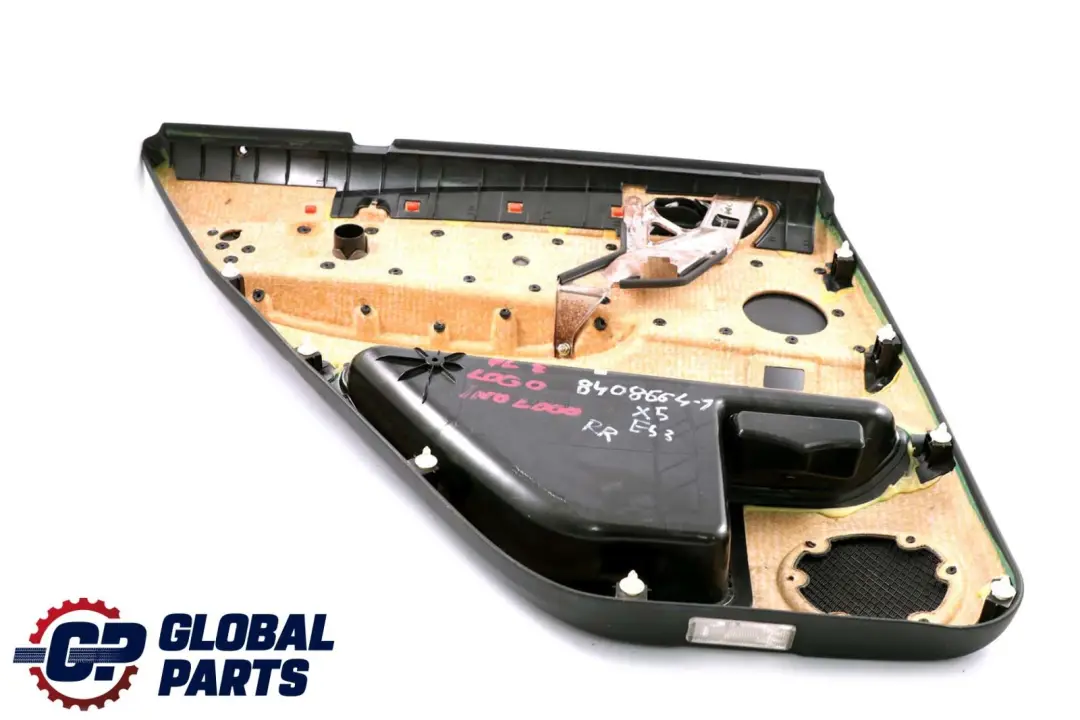 Leather Rear Right O/S Door Card Trim Panel Interior to BMW X5 Series E53 Black with Part number 8408664 BMW X5 Series E53 Black Leather Rear Right O/S Door Card Trim Panel Interior - SKU 8408664-1 - Part number 8408664