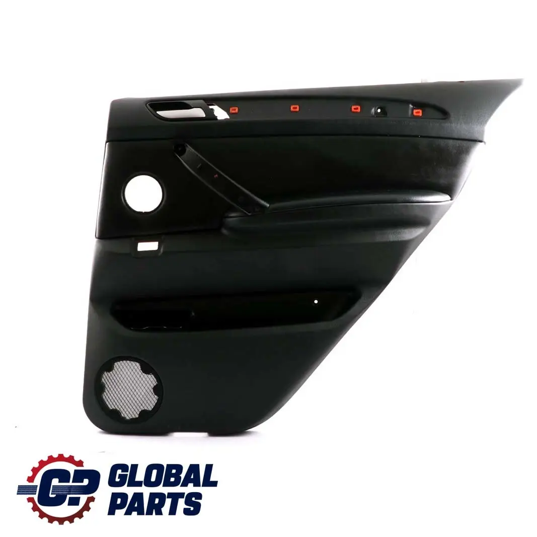 Leather Rear Right O/S Door Card Trim Panel Interior to BMW X5 E53 Black with Part number 8408664 BMW X5 E53 Black Leather Rear Right O/S Door Card Trim Panel Interior - SKU 8408664 - Part number 8408664