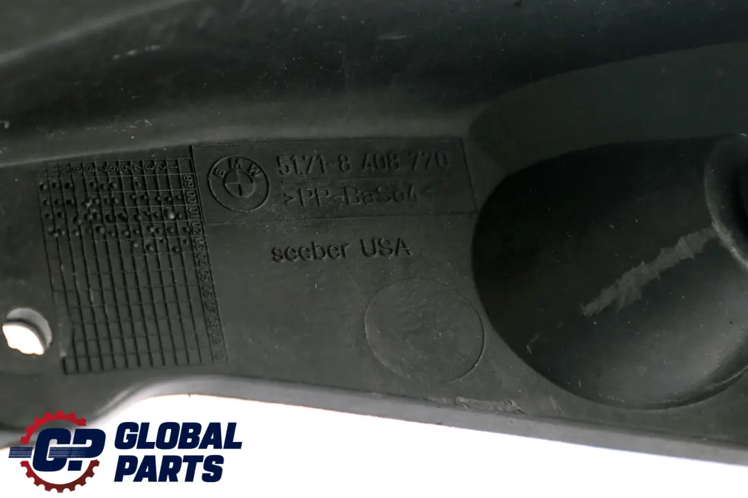 BMW X5 E53 Cloison Compartiment Moteur Haut Droit 5171 - SKU 8408770 - Numéro de pièce 51718408770