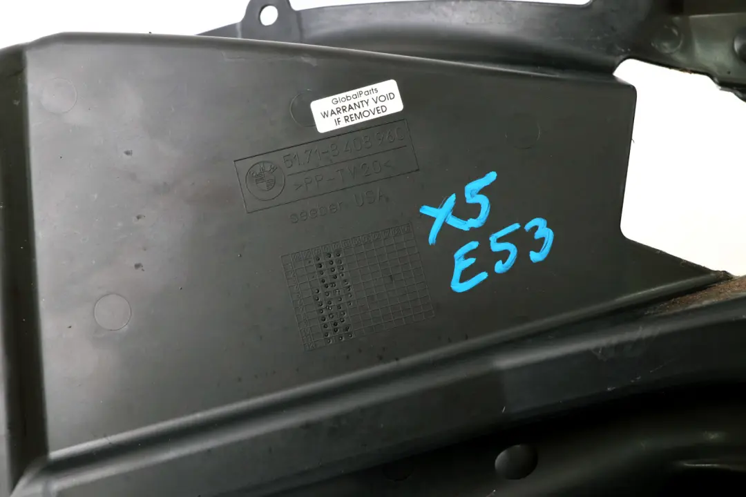 BMW X5 E53 Osłona wnęki koła prawy przód - SKU 8408960 - Numer Części 51718408960