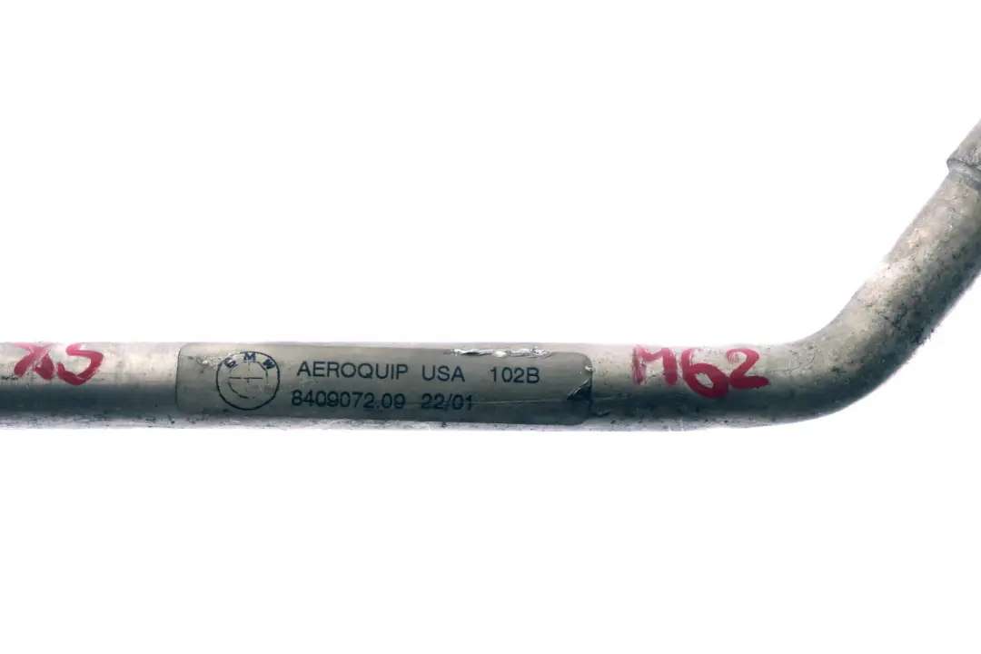 M62 4.4i Gasolina Evaporador Compresor Tubo De aspiracion para BMW E53 con número de pieza 8409072 BMW E53 M62 4.4i Gasolina Evaporador Compresor Tubo De aspiracion - SKU 8409072 - Número de pieza 8409072