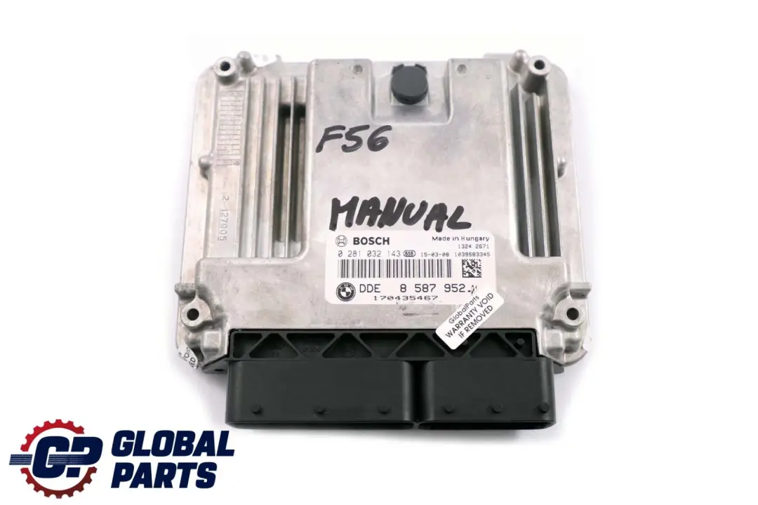 B37 B47 ECU DDE Engine Control Unit 8587952 Manual to BMW F20 F30 Mini F56 Diesel with Part number 8473185 BMW F20 F30 Mini F56 Diesel B37 B47 ECU DDE Engine Control Unit 8587952 Manual - SKU 8473185 - Part number 8473185