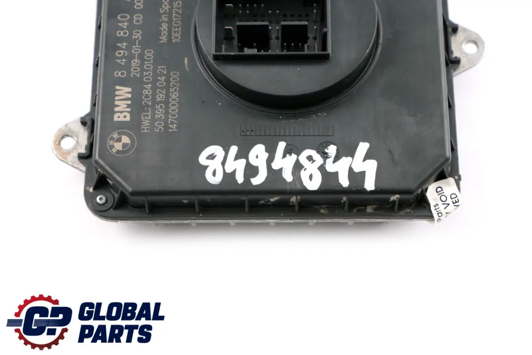 Unidad de Control Balasto Faro Módulo FLE2 LOW para BMW F20 F21 F30 F32 LCI con número de pieza 8494840 BMW F20 F21 F30 F32 LCI Unidad de Control Balasto Faro Módulo FLE2 LOW - SKU 8494840 - Número de pieza 8494840