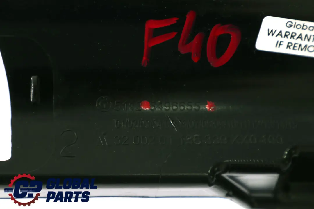 BMW F40 Support De Guidage Central De Montage Du Pare Chocs Arrière - SKU 8496655 - Numéro de pièce 8496655