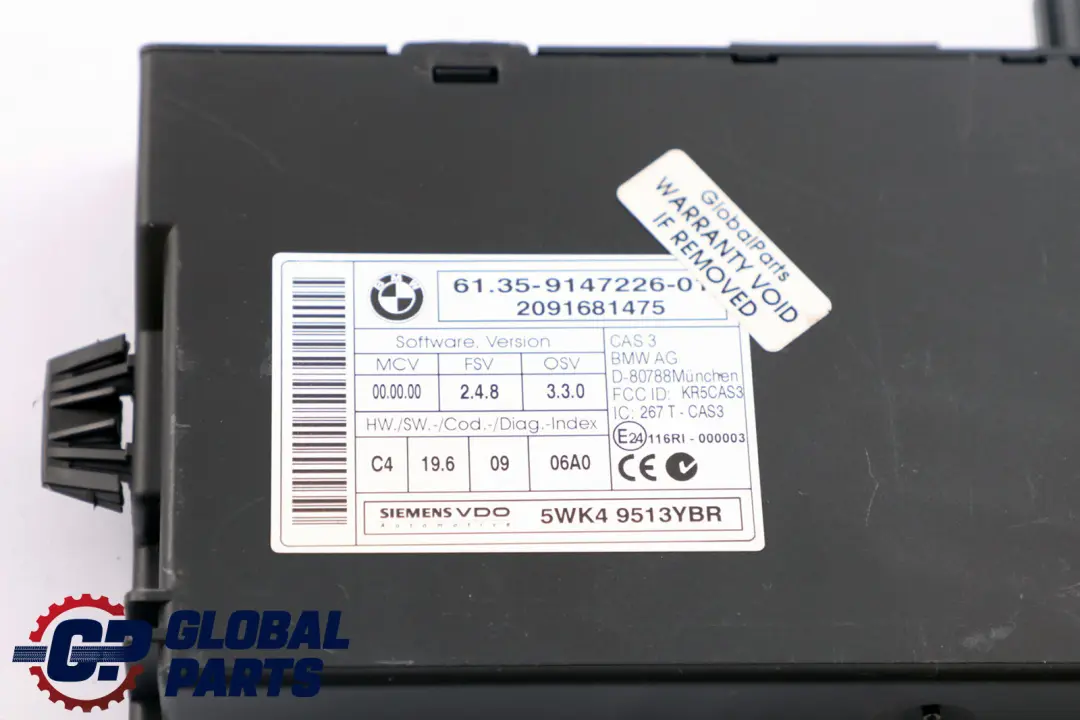 BMW 5 Series E60 E61 LCI 520d Diesel N47 Engine ECU Kit DDE CAS 3 Key - SKU 8506199-1 - Part number 8506199