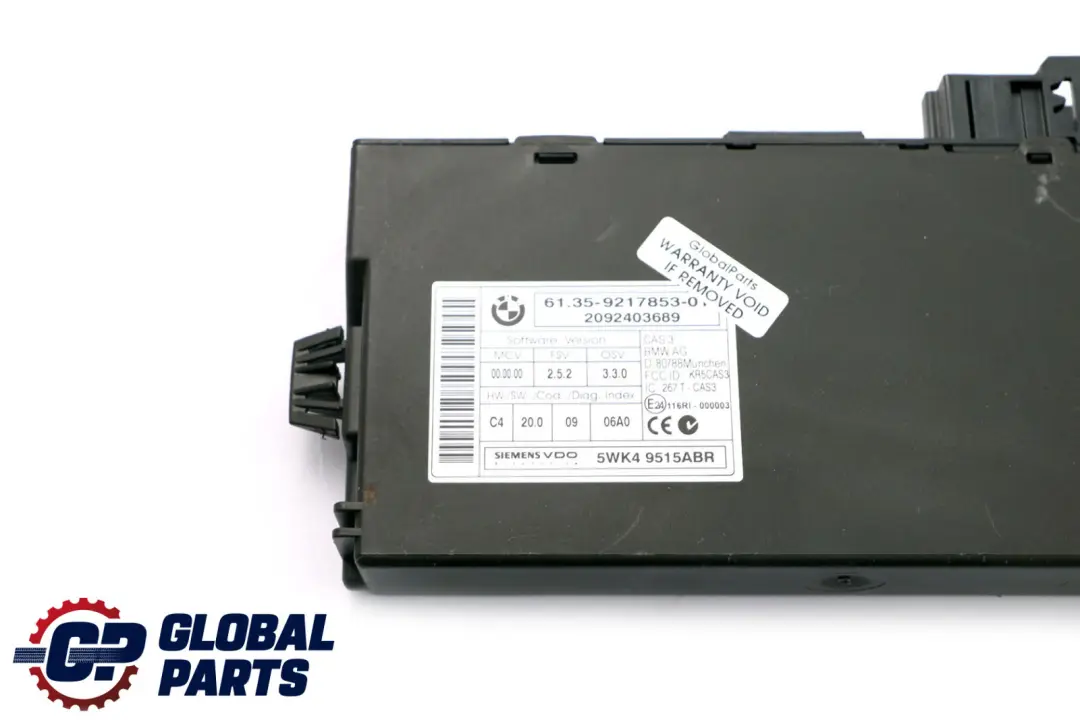 BMW E60 E61 LCI 520d Diesel N47 Engine ECU Kit DDE CAS 3 + Key - SKU 8506199-3 - Part number 8506199
