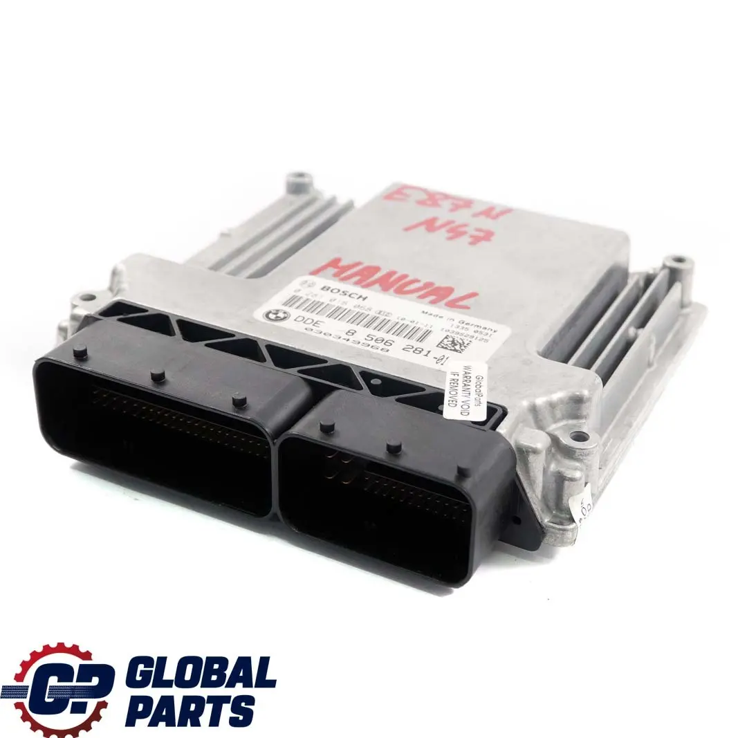N47 Engine ECU DDE Manual to BMW E81 E87 E90 LCI 116d 316d 118d 318d with Part number 8506281 BMW E81 E87 E90 LCI 116d 316d 118d 318d N47 Engine ECU DDE Manual - SKU 8506281 - Part number 8506281