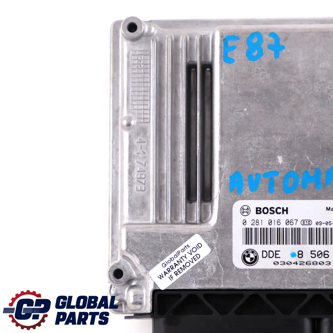 N47 ECU Engine Control Unit DDE Automat to BMW E60 E87 E90 120d 320d 520d with Part number 8506374 BMW E60 E87 E90 120d 320d 520d N47 ECU Engine Control Unit DDE Automat - SKU 8506374 - Part number 8506374