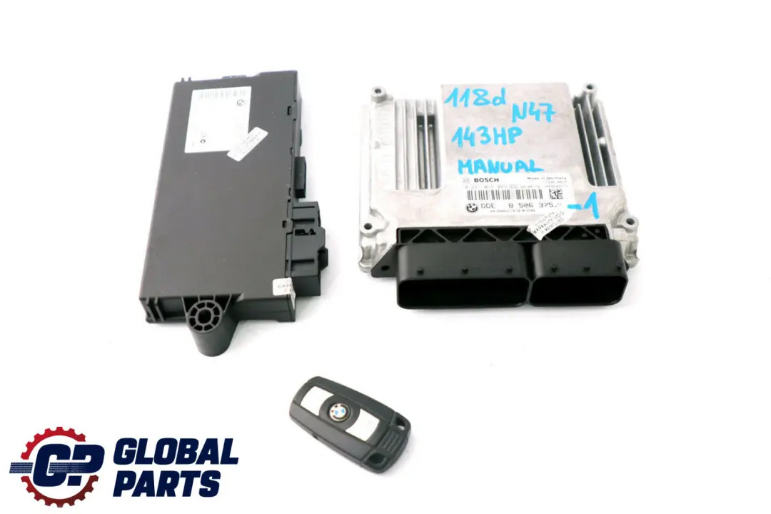 N47 Diesel ECU KIT DDE CAS3 Key to BMW E81 E87 E90 LCI 118d 318d with Part number 8506375 BMW E81 E87 E90 LCI 118d 318d N47 Diesel ECU KIT DDE CAS3 Key - SKU 8506375-1 - Part number 8506375