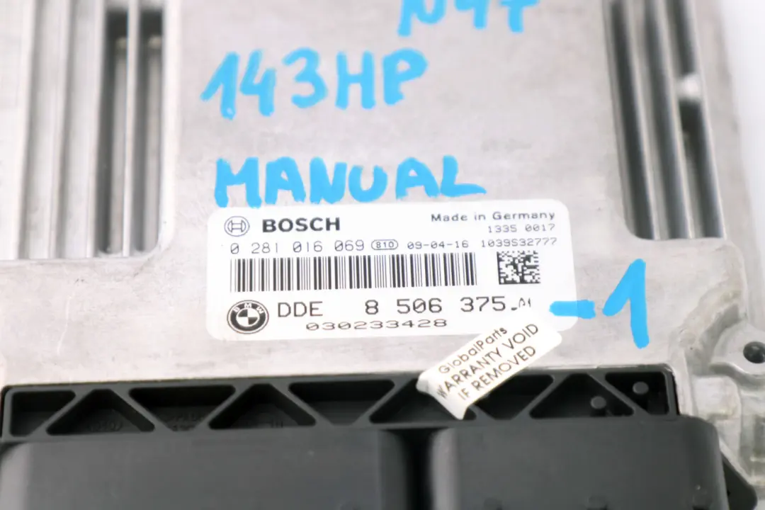 N47 Diesel ECU KIT DDE CAS3 Key per BMW 1 3 E81 E87 E90 LCI 118d 318d con numero di parte 8506375 BMW 1 3 E81 E87 E90 LCI 118d 318d N47 Diesel ECU KIT DDE CAS3 Key - SKU 8506375-1 - Numero di parte 8506375