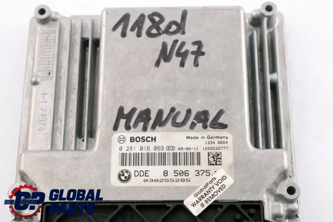 BMW E81 E87 E90 E91 LCI N47 Diesel ECU DDE controllo motore - SKU 8506375 - Numero di parte 13618506375