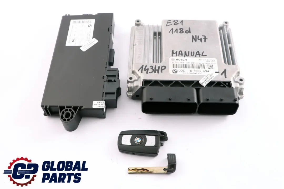 N47 ECU Kit DDE CAS 3 Key BMW 1 3 Series E81 E87 E90 LCI 118d 318d - SKU 8506434-1 - Part number 8506434