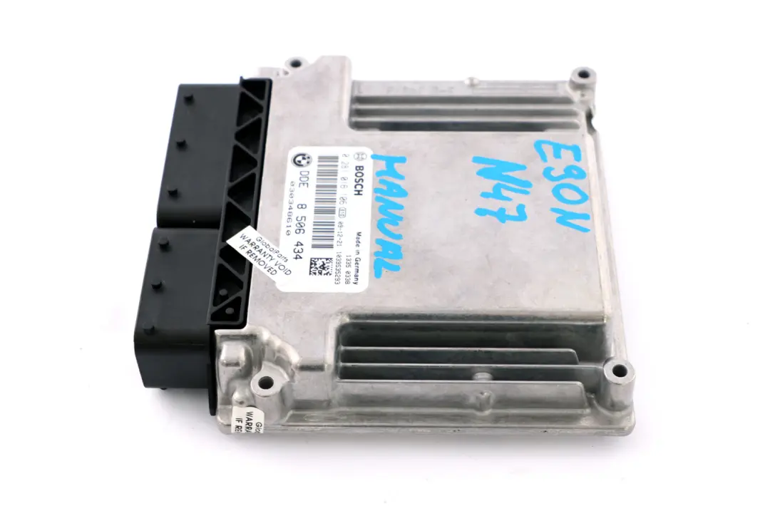 BMW E87 E90 LCI N47 118d 318d Diesel Engine Control Unit ECU DDE Manual Gearbox - SKU 8506434 - Part number 8506434