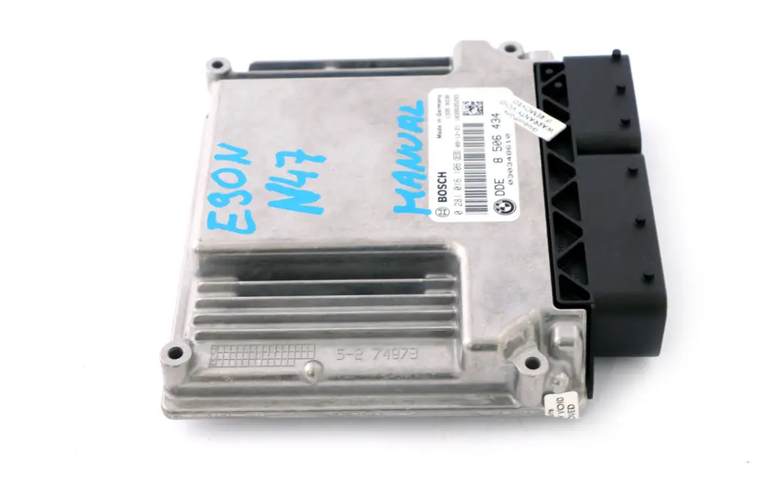 BMW E87 E90 LCI N47 116d 318d Dieselmotor Steuergerät ECU DDE Schaltgetriebe - SKU 8506434 - Teilenummer 8506434