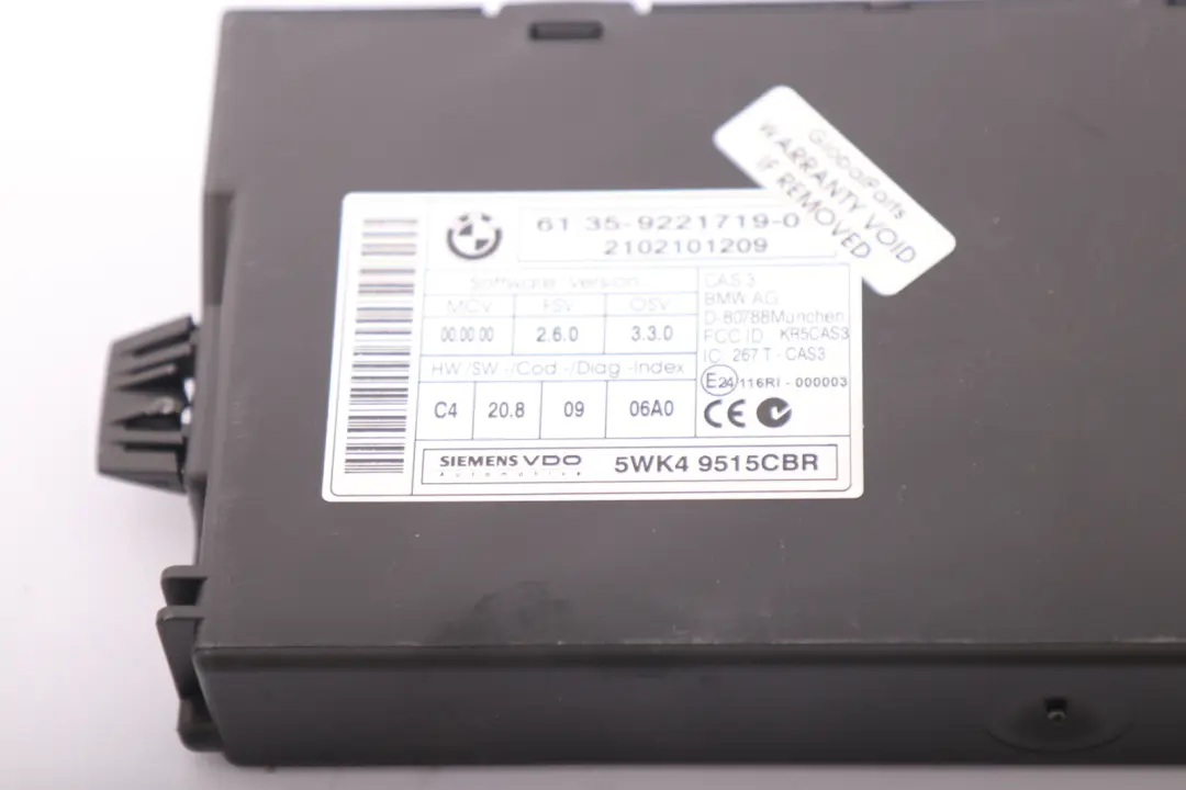 Mini One R56 LCI 90HP N47N Diesel Engine ECU Kit DDE CAS 3 Key - SKU 8506666-1 - Numéro de pièce 8506666