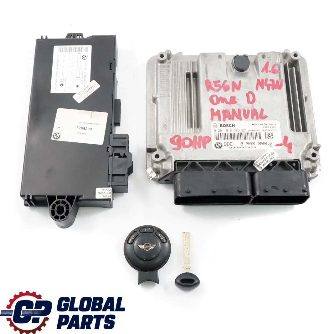 90HP Diesel N47N Unite de Commande Moteur Dde + CAS3 pour Mini One D R56 LCI à propos du numéro de pièce 8506666 Mini One D R56 LCI 90HP Diesel N47N Unite de Commande Moteur Dde + CAS3 - SKU 8506666-4 - Numéro de pièce 8506666