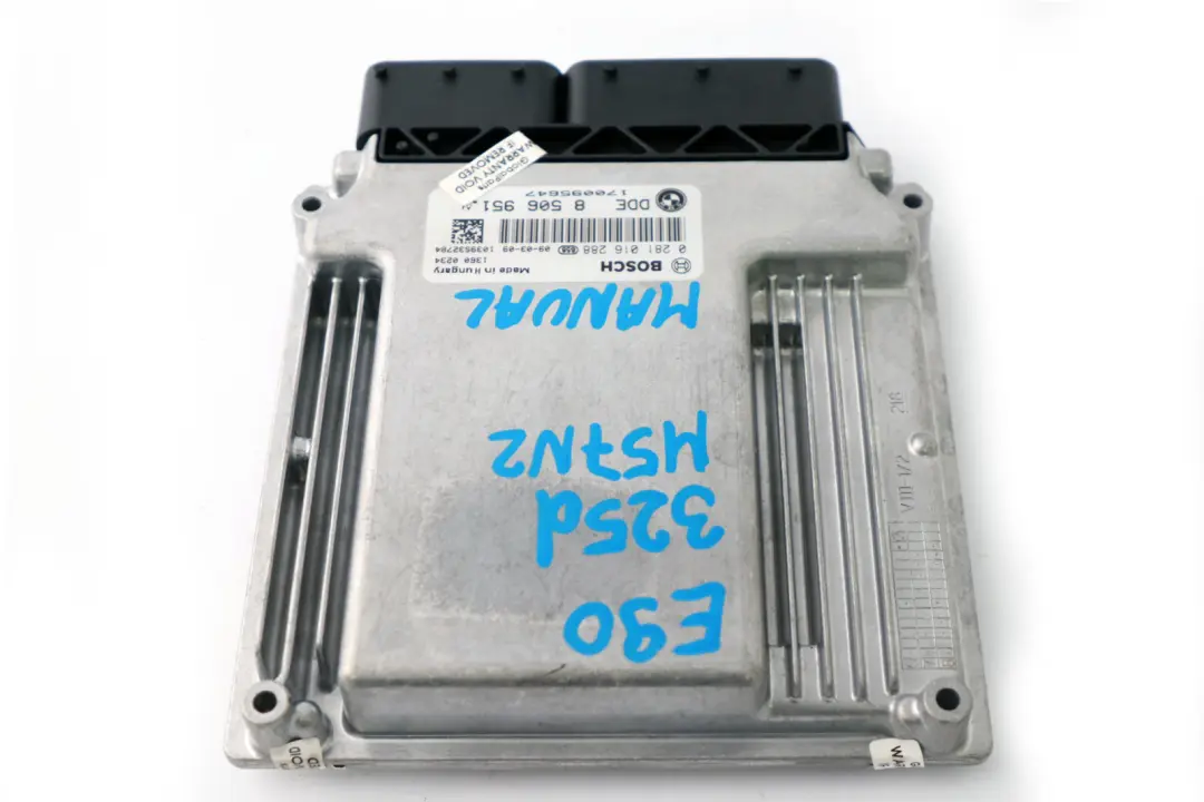 BMW 3 5 Series E60 LCI 325d 525d E90 M57N2 ECU Basic DDE Control Unit - SKU 8506951 - Part number 8506951