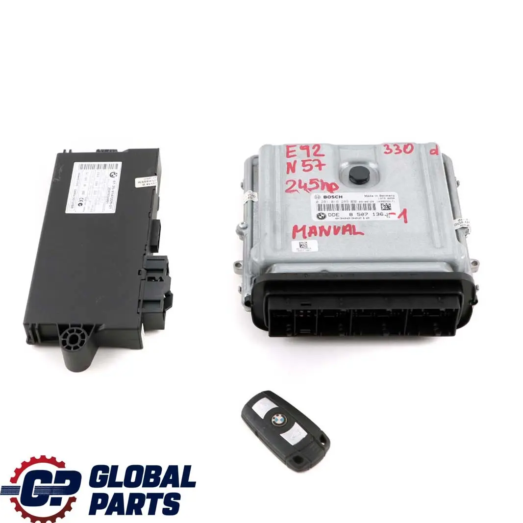 N57 245HP ECU Engine Kit DDE CAS3 + Key to BMW E90 E91 LCI E92 330d Diesel with Part number 8507136 BMW E90 E91 LCI E92 330d Diesel N57 245HP ECU Engine Kit DDE CAS3 + Key - SKU 8507136-1 - Part number 8507136