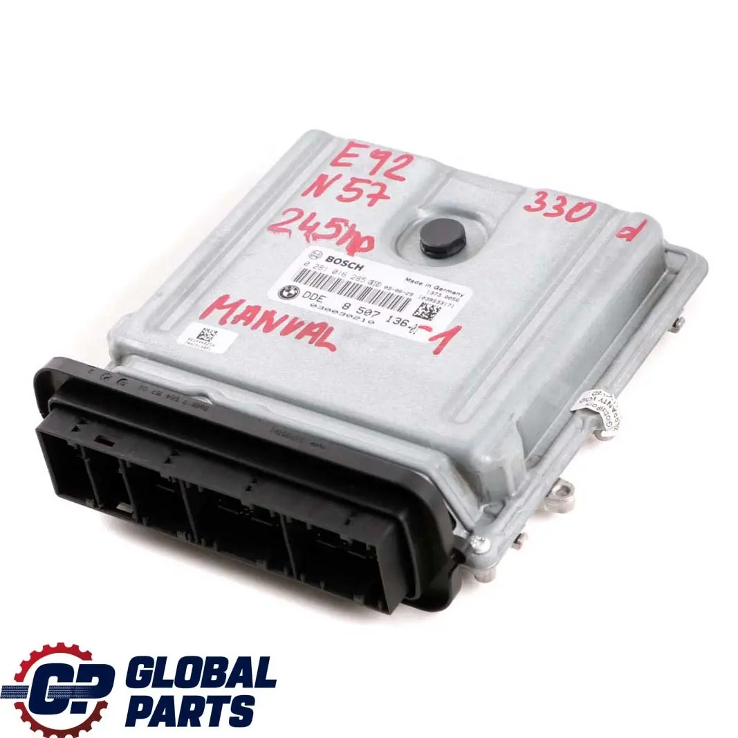 N57 245HP ECU Engine Kit DDE CAS3 + Key to BMW E90 E91 LCI E92 330d Diesel with Part number 8507136 BMW E90 E91 LCI E92 330d Diesel N57 245HP ECU Engine Kit DDE CAS3 + Key - SKU 8507136-1 - Part number 8507136