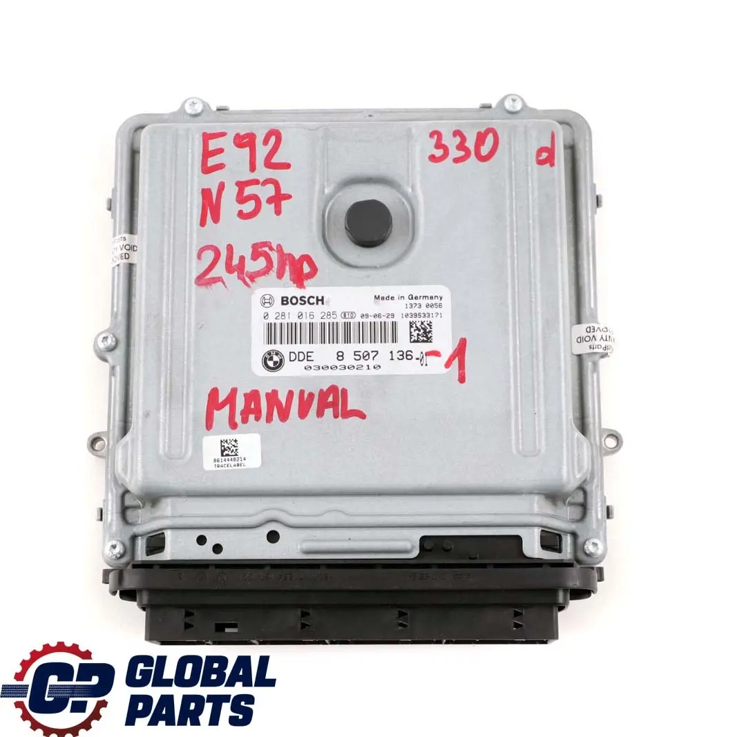 BMW E90 E91 LCI E92 330d Diesel N57 245HP ECU Engine Kit DDE CAS3 + Key - SKU 8507136-1 - Part number 8507136