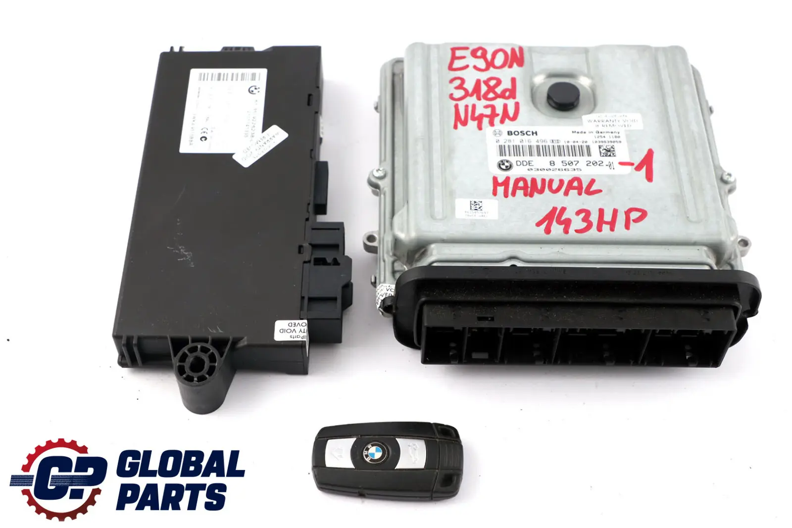 BMW E90 E91 LCI 318d N47N 143HP ECU Kit DDE 8507202 CAS3 Clave Manual