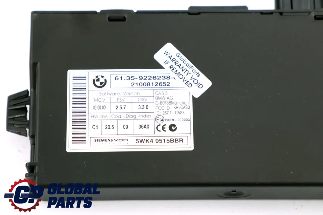 BMW E90 LCI 318d N47N ECU Kit DDE CAS3 + Schlüssel Automatikgetriebe - SKU 8507202-2 - Teilenummer 8507202