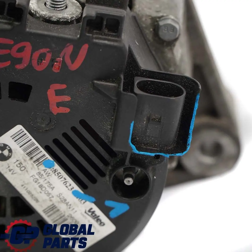 BMW E90 E91 E92 E93 LCI Diesel Alternator Generator Valeo 175A 150 14V - SKU 8507623-1 - Part number 8507623