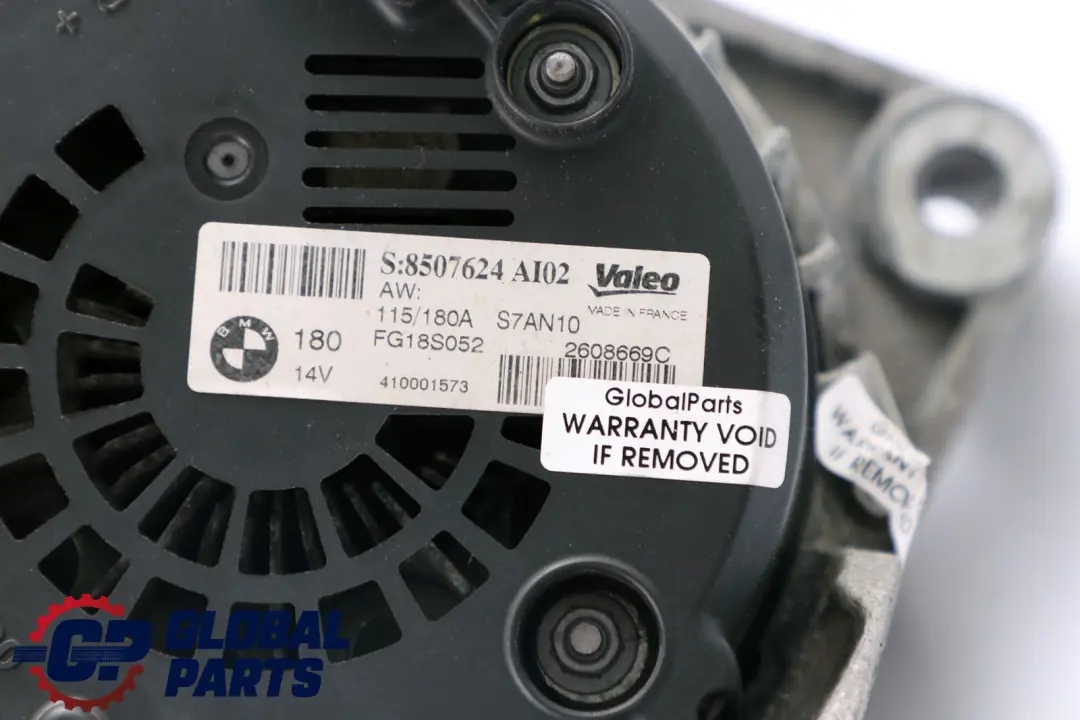 N47N Austausch Generator 180A 8507624 BMW 3 X1 X3 r E90 E91 E92 E93 LCI E84 F25 - SKU 8509023 - Teilenummer 8509023