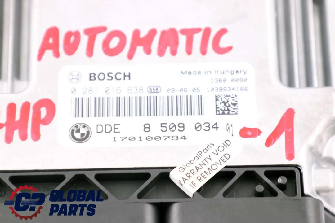 M57N2 197HP ECU Kit DDE CAS3 Key Automatic to BMW E60 LCI E90 325d 525d with Part number 8509034 BMW E60 LCI E90 325d 525d M57N2 197HP ECU Kit DDE CAS3 Key Automatic - SKU 8509034-1 - Part number 8509034